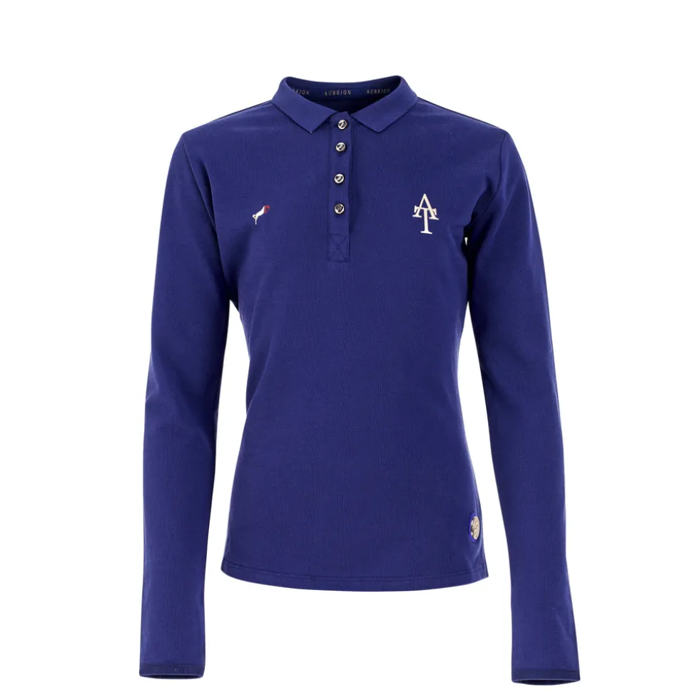 Aubrion Team Long Sleeve Polo - Young Rider