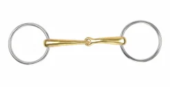 Brass Alloy Curved Loose Ring Snaffle