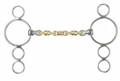 Brass Alloy Waterford Three Ring Gag
