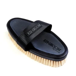 EZI-GROOM Grip Body Brush with Goat Hair
