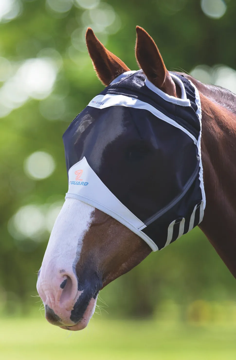 FlyGuard Pro Fine Mesh Fly Mask with Ear Holes