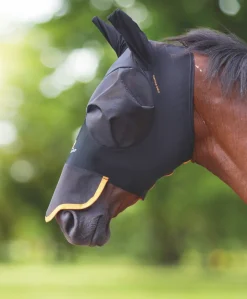 FlyGuard Pro Stretch Fly Mask with Ears & Nose