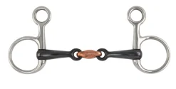 Hanging Cheek Black Sweet Iron Snaffle